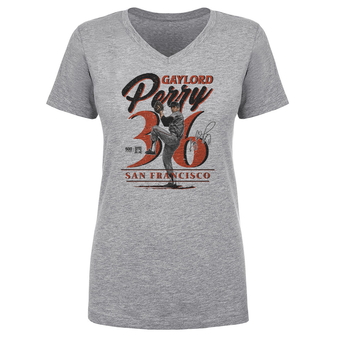 Gaylord Perry Women's V-Neck T-Shirt | 500 LEVEL