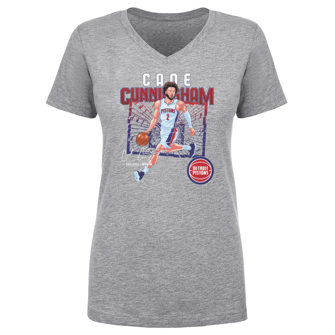Cade Cunningham Women's V-Neck T-Shirt | 500 LEVEL