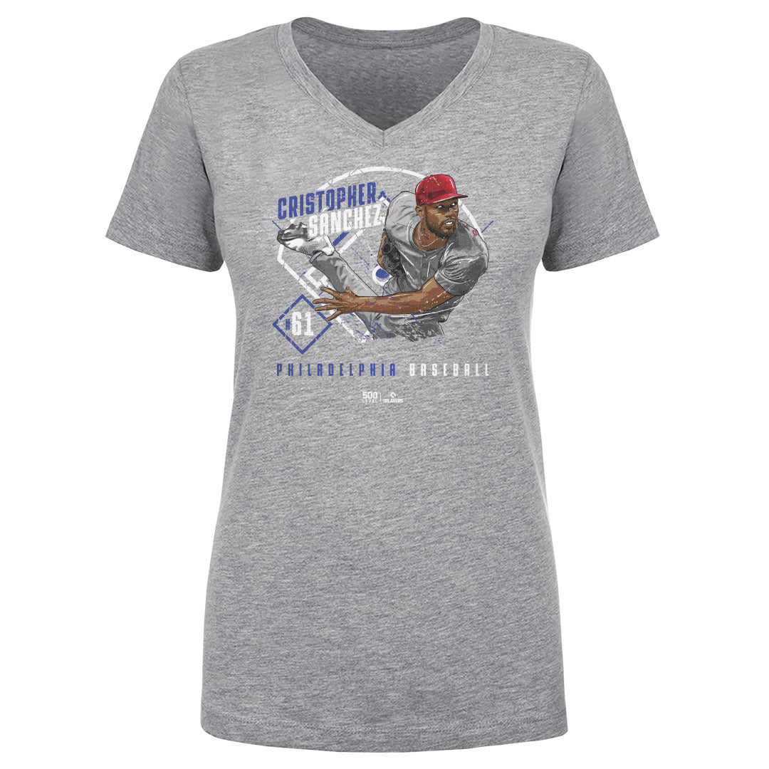 Cristopher Sanchez Women's V-Neck T-Shirt | 500 LEVEL
