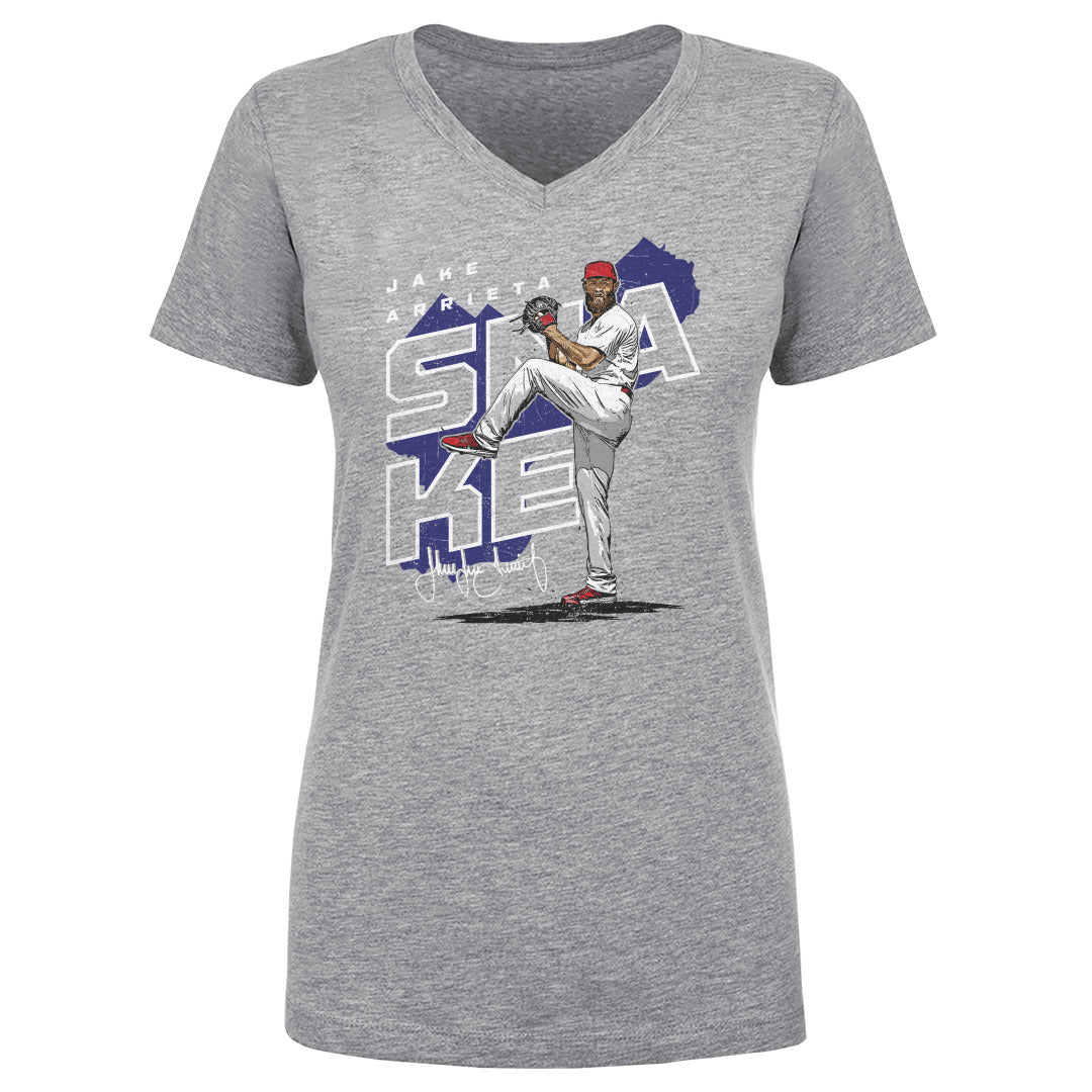 Jake Arrieta Women's V-Neck T-Shirt | 500 LEVEL