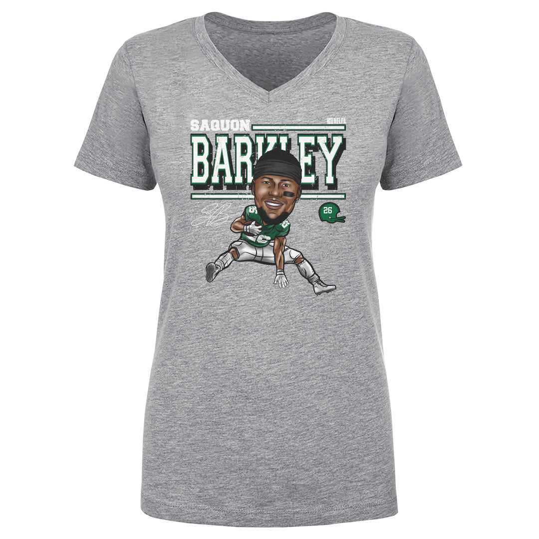 Saquon Barkley Women's V-Neck T-Shirt | 500 LEVEL