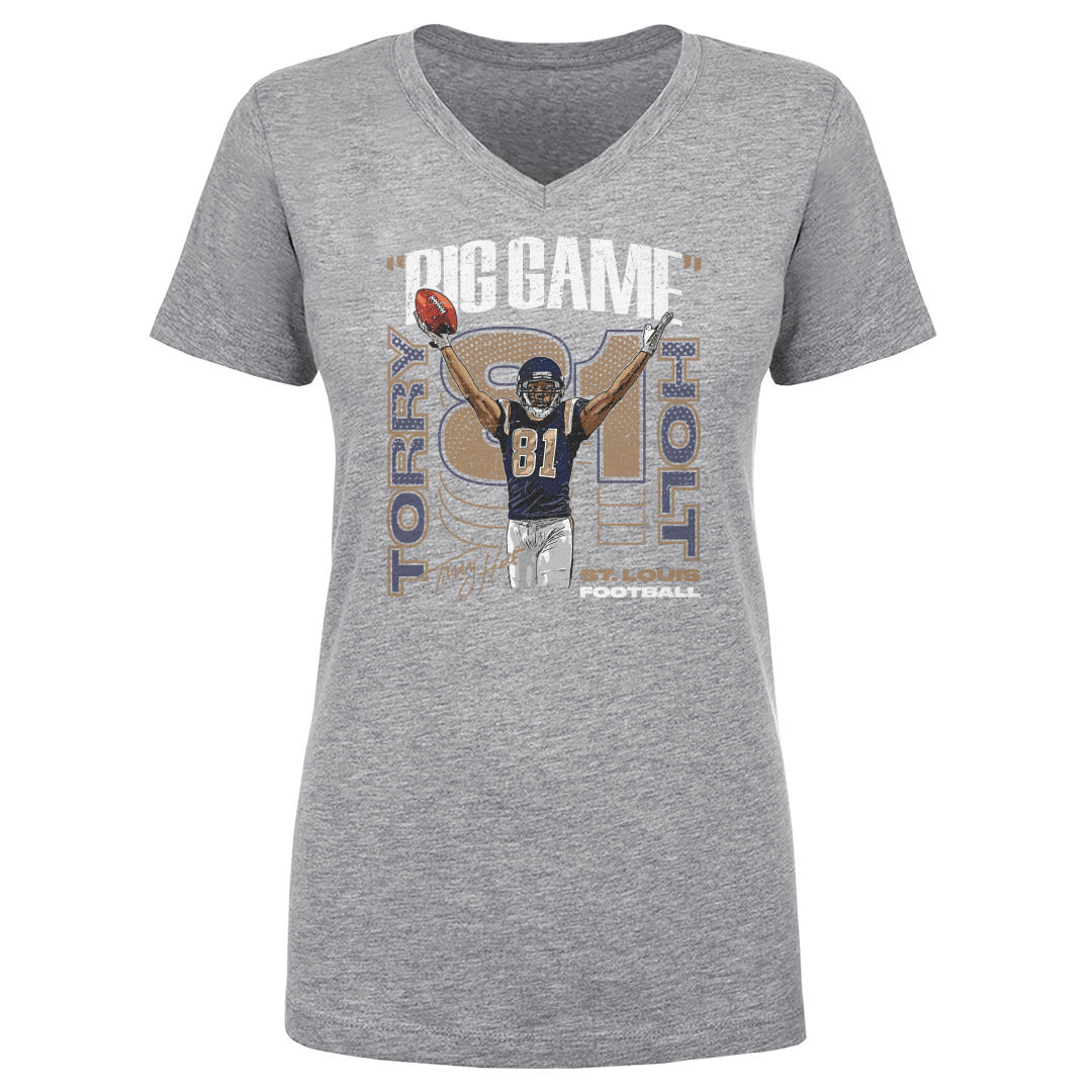 Torry Holt Women's V-Neck T-Shirt | 500 LEVEL
