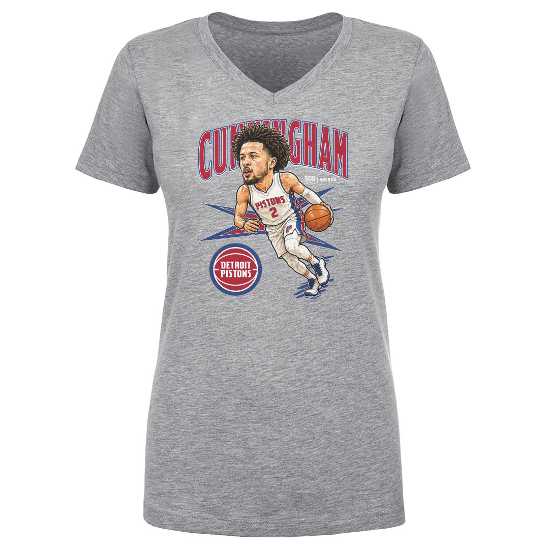 Cade Cunningham Women's V-Neck T-Shirt | 500 LEVEL