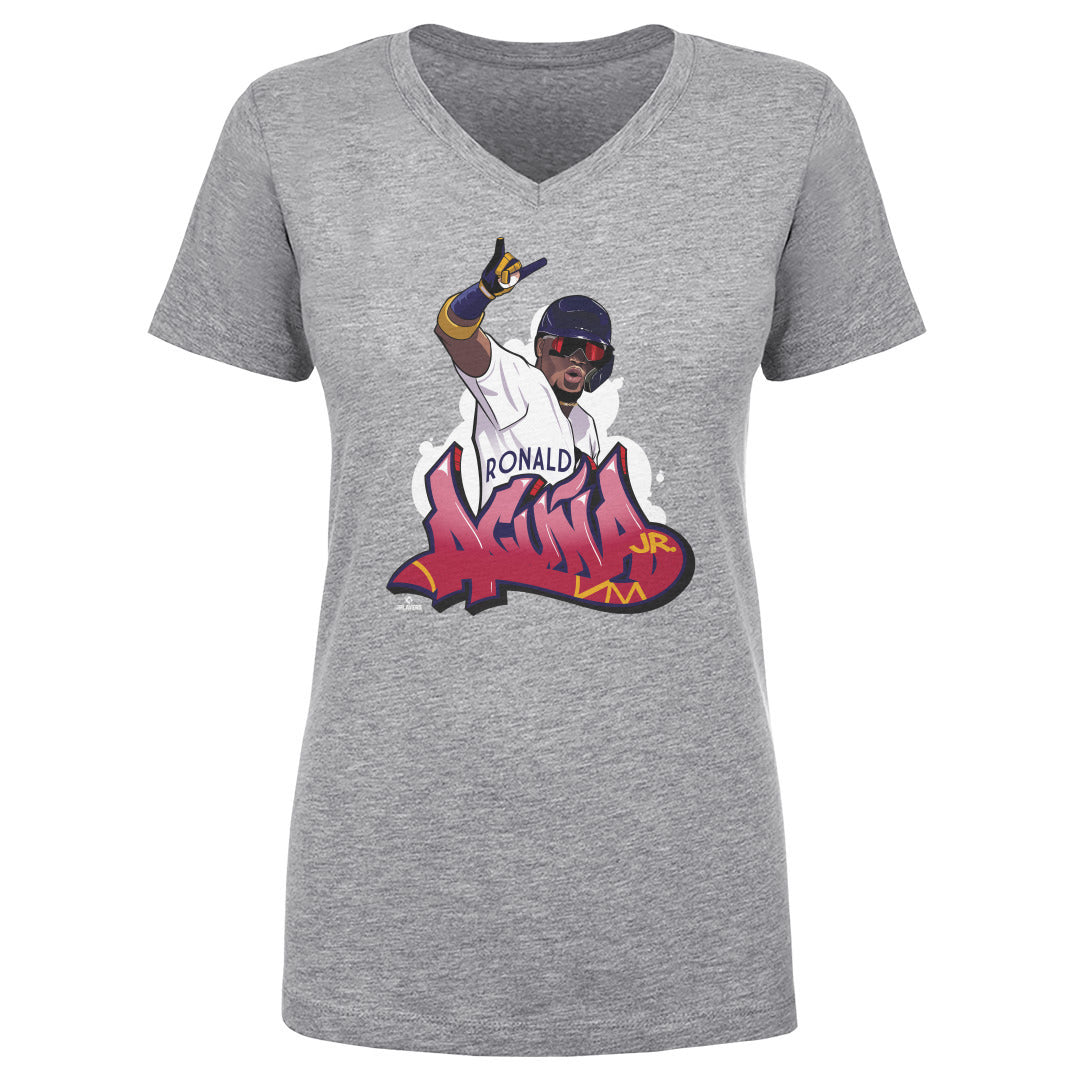 Ronald Acuna Jr. Women's V-Neck T-Shirt | 500 LEVEL