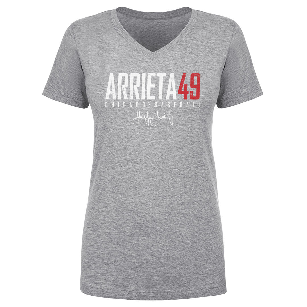 Jake Arrieta Women's V-Neck T-Shirt | 500 LEVEL
