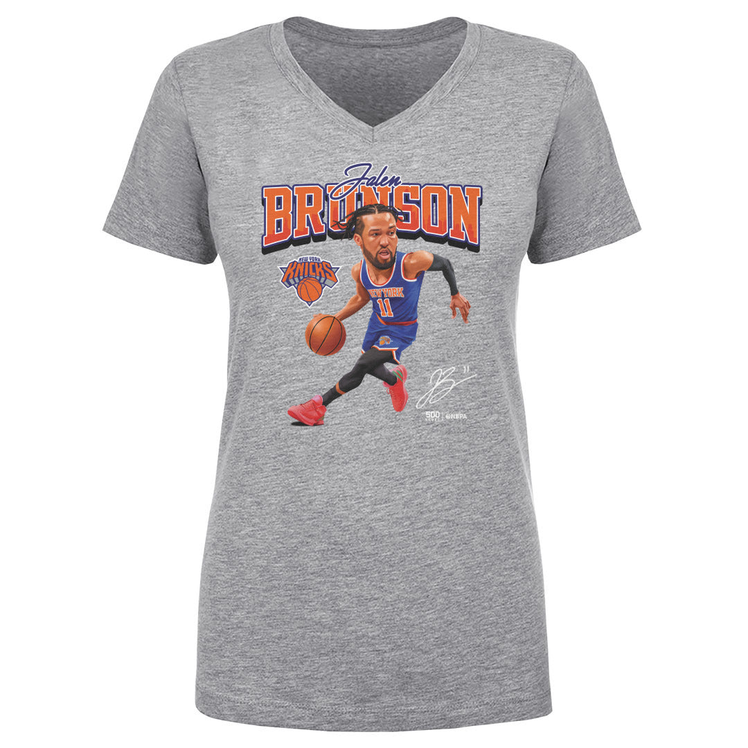 Jalen Brunson Women's V-Neck T-Shirt | 500 LEVEL