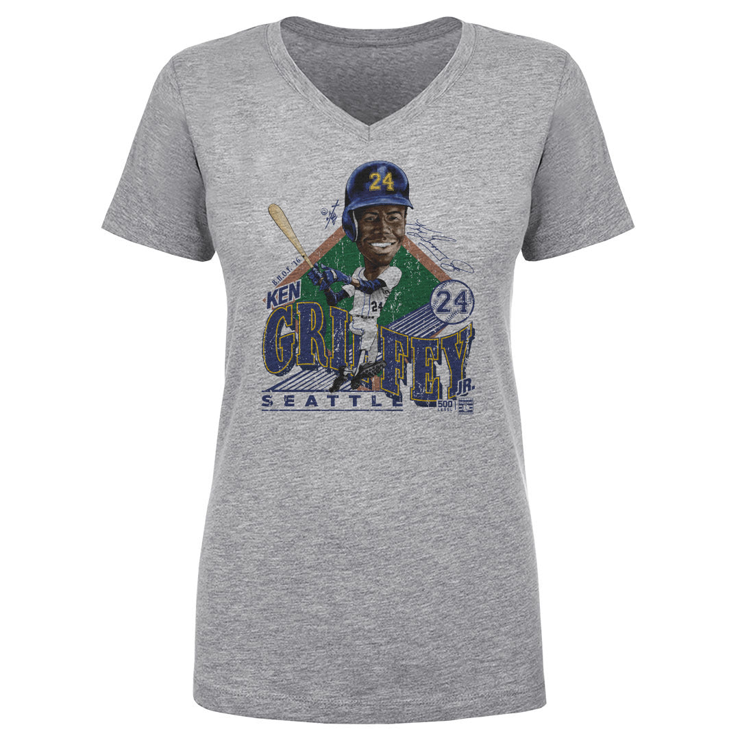 Ken Griffey Jr. Women's V-Neck T-Shirt | 500 LEVEL