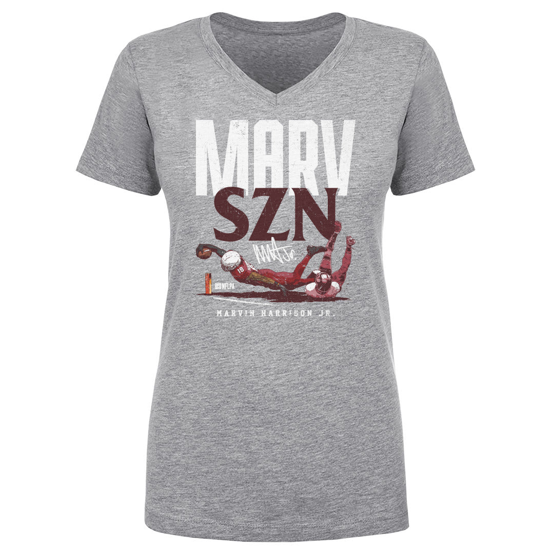 Marvin Harrison Jr. Women's V-Neck T-Shirt | 500 LEVEL
