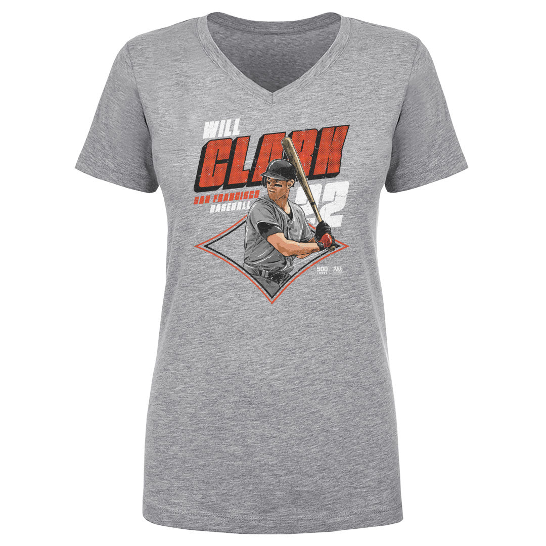 Will Clark Women's V-Neck T-Shirt | 500 LEVEL