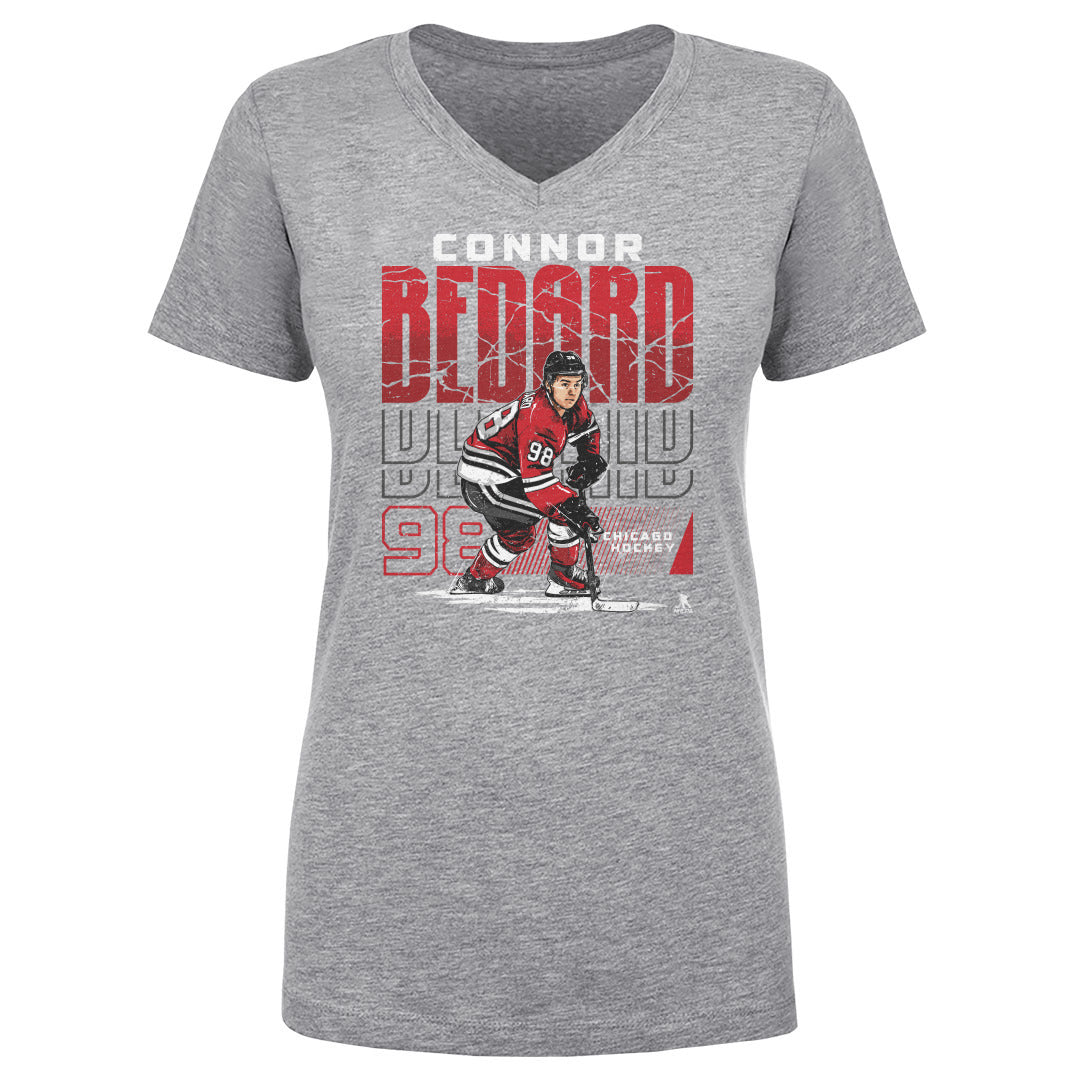 Connor Bedard Women's V-Neck T-Shirt | 500 LEVEL