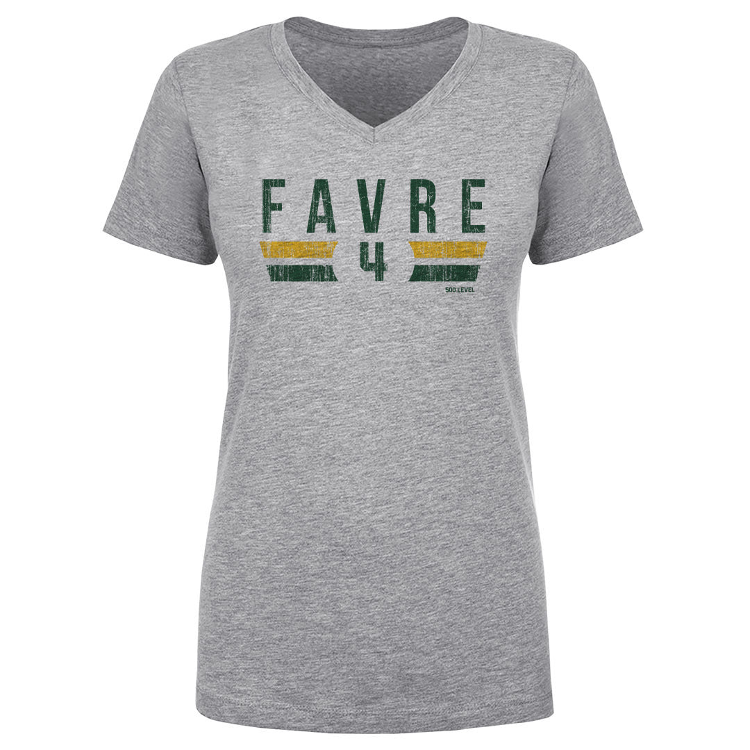 Brett Favre Women's V-Neck T-Shirt | 500 LEVEL