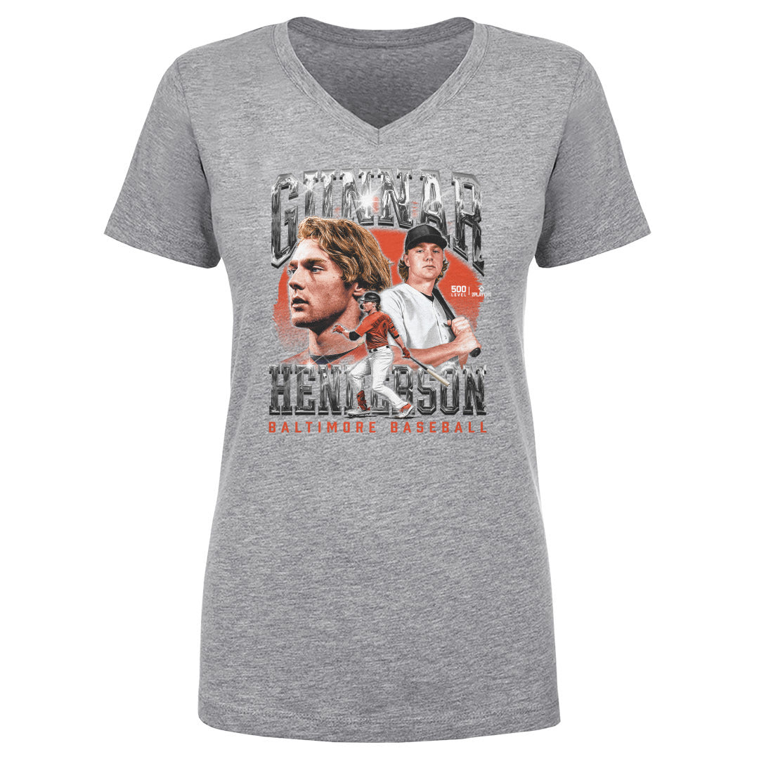 Gunnar Henderson Women's V-Neck T-Shirt | 500 LEVEL