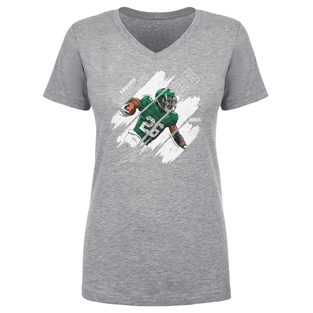 Saquon Barkley Women's V-Neck T-Shirt | 500 LEVEL
