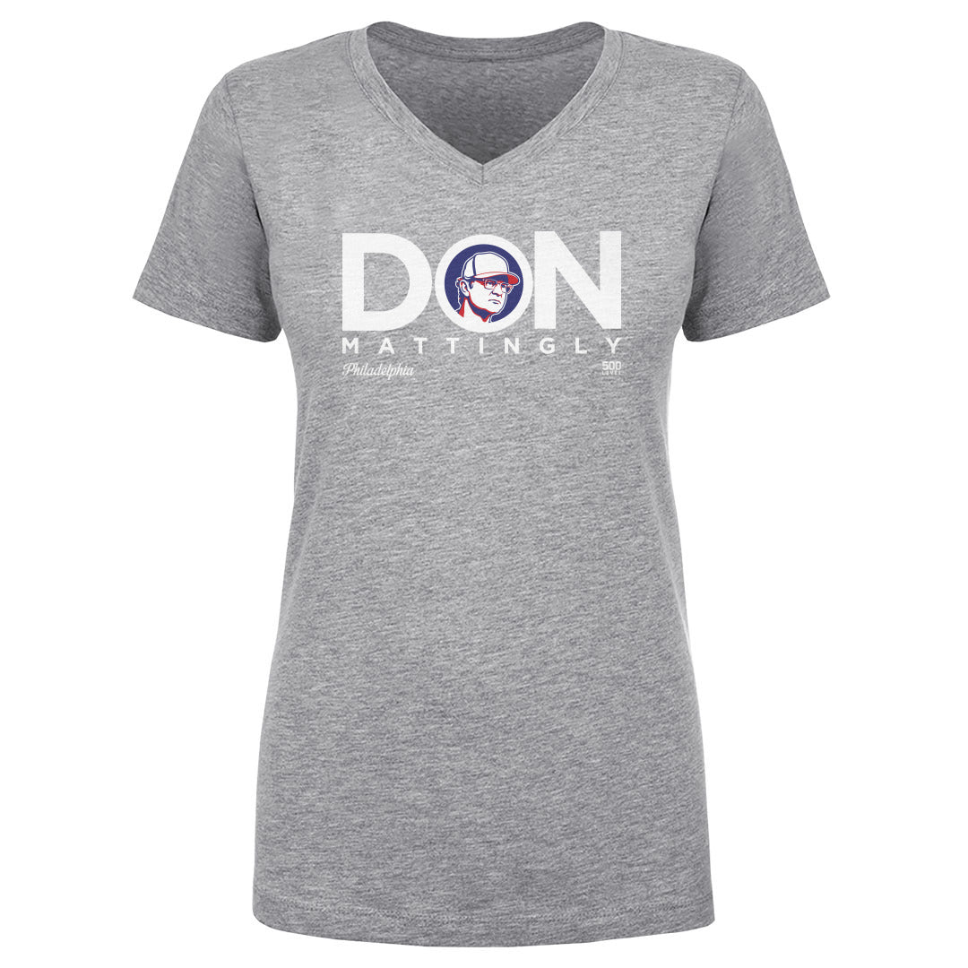 Don Mattingly Women's V-Neck T-Shirt | 500 LEVEL