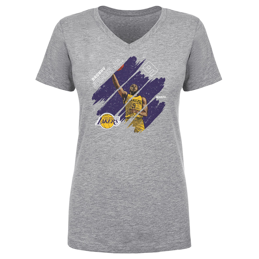 Bronny James Jr. Women's V-Neck T-Shirt | 500 LEVEL