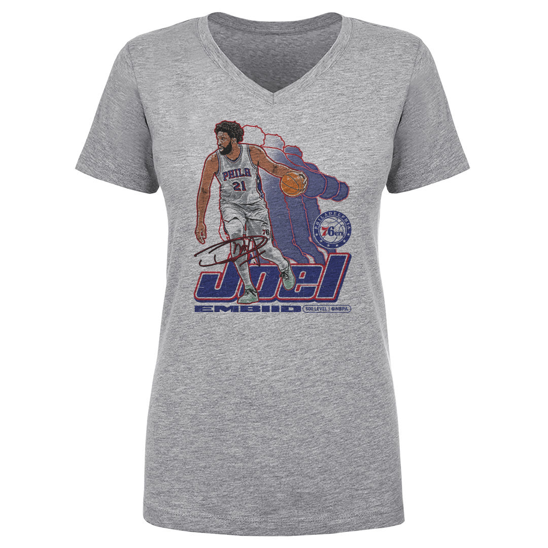 Joel Embiid Women's V-Neck T-Shirt | 500 LEVEL