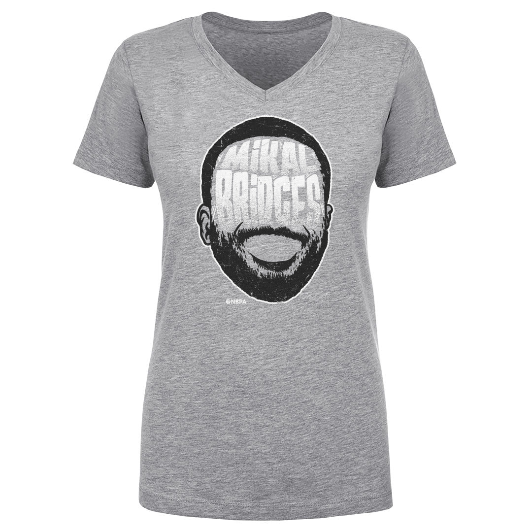 Mikal Bridges Women's V-Neck T-Shirt | 500 LEVEL