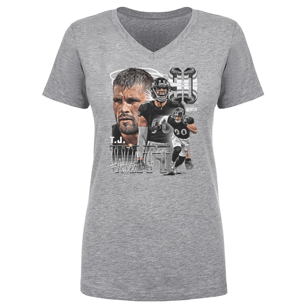 T.J. Watt Women's V-Neck T-Shirt | 500 LEVEL