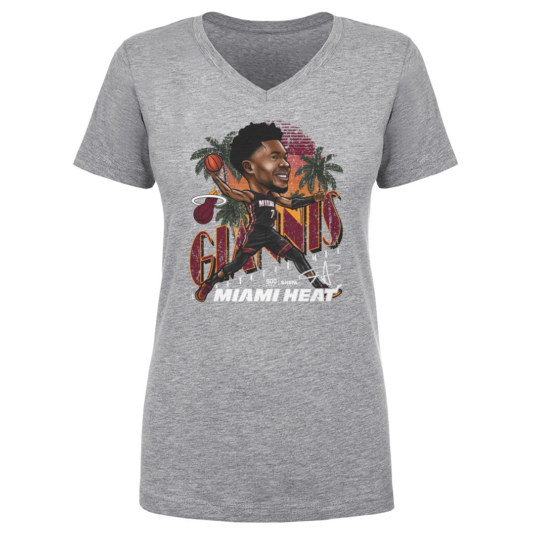 Giannis Antetokounmpo Women's V-Neck T-Shirt | 500 LEVEL