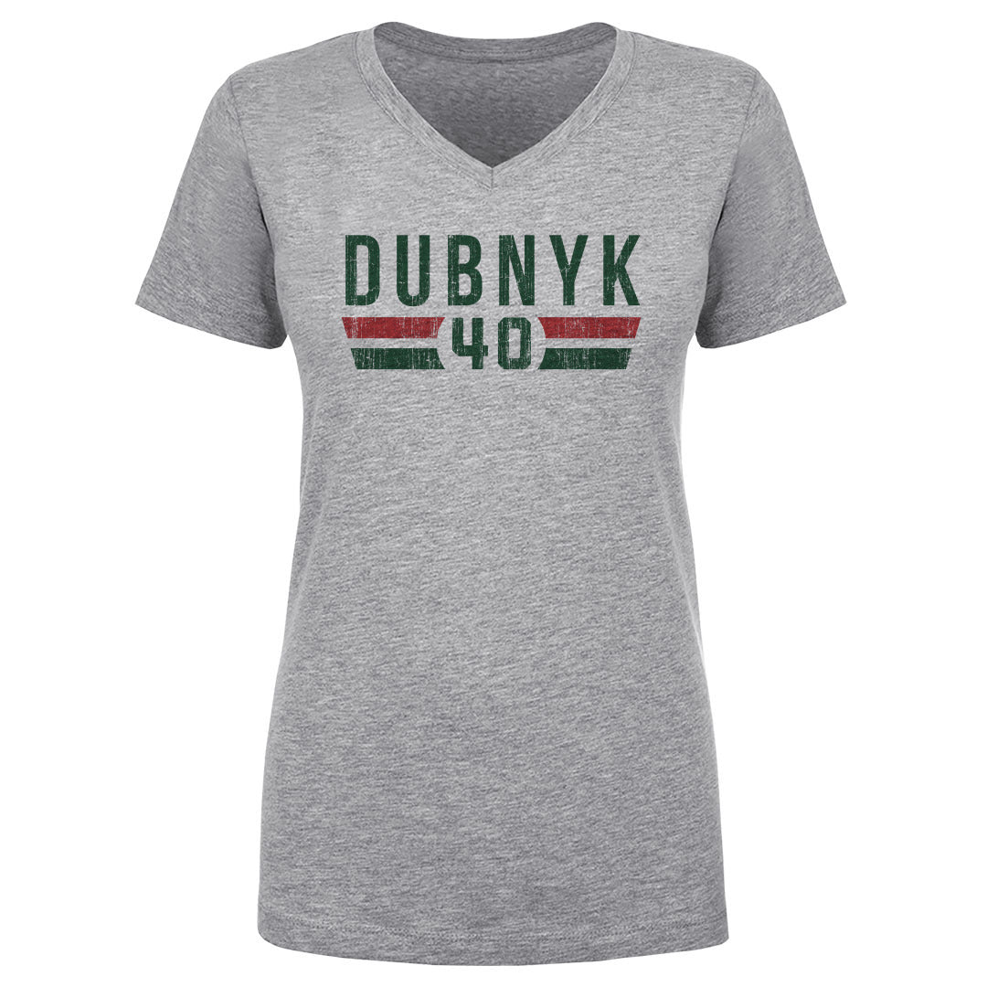 Devan Dubnyk Women's V-Neck T-Shirt | 500 LEVEL