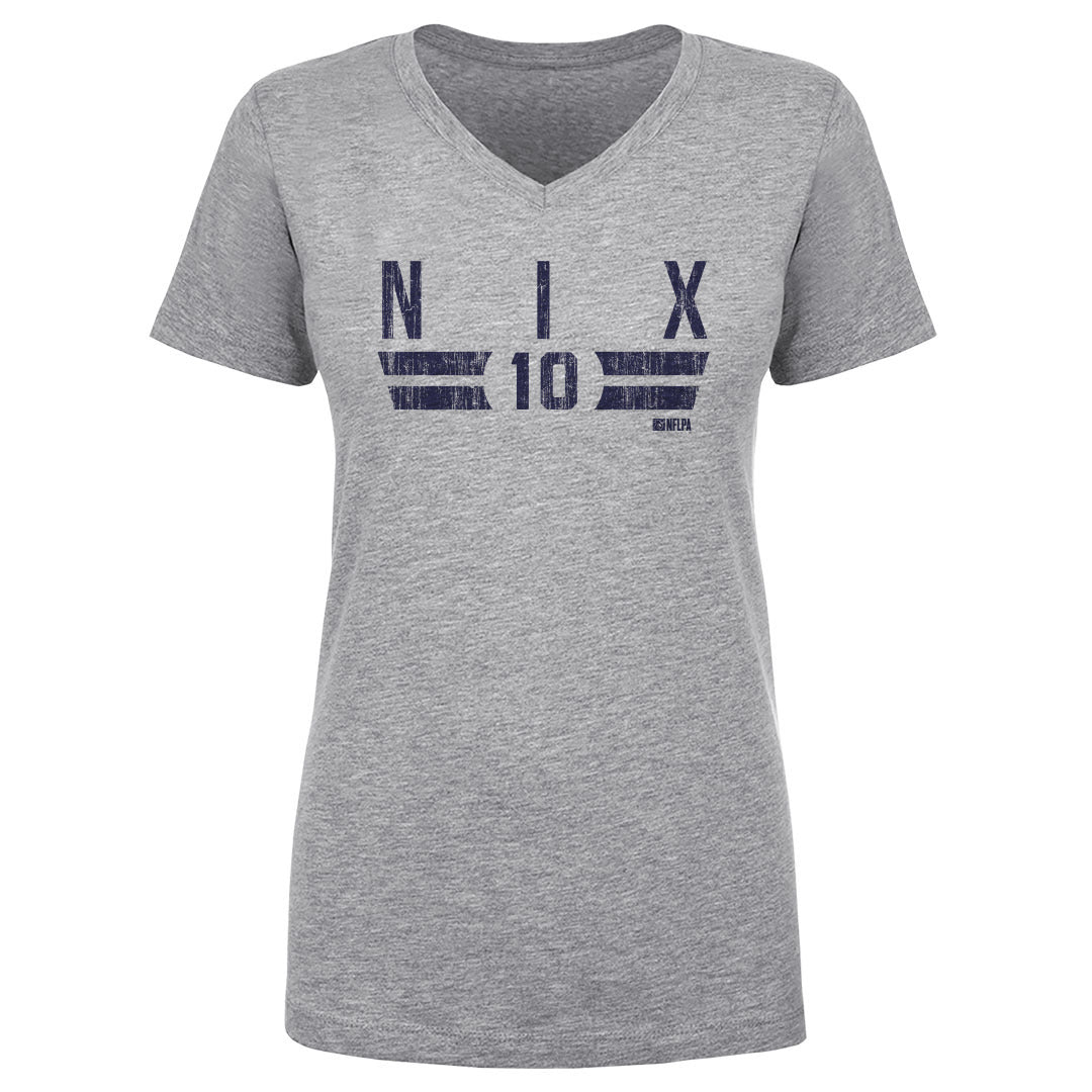Bo Nix Women's V-Neck T-Shirt | 500 LEVEL