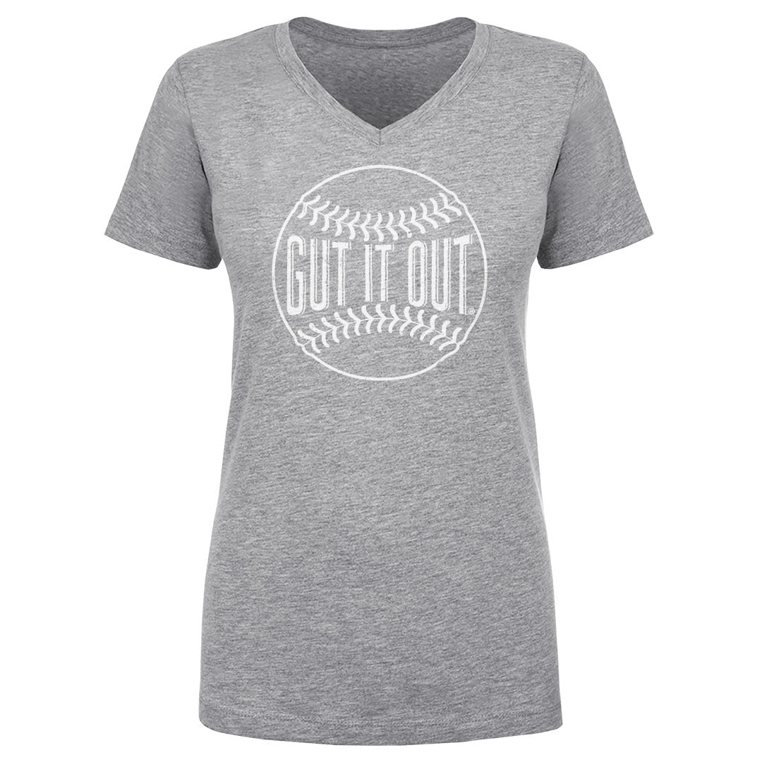 Gut It Out Foundation Women's V-Neck T-Shirt | 500 LEVEL