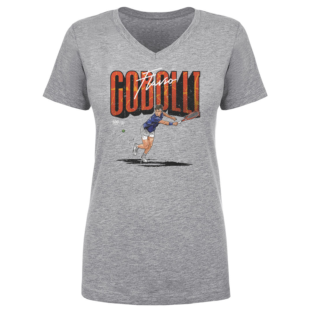 Flavio Cobolli Women's V-Neck T-Shirt | 500 LEVEL