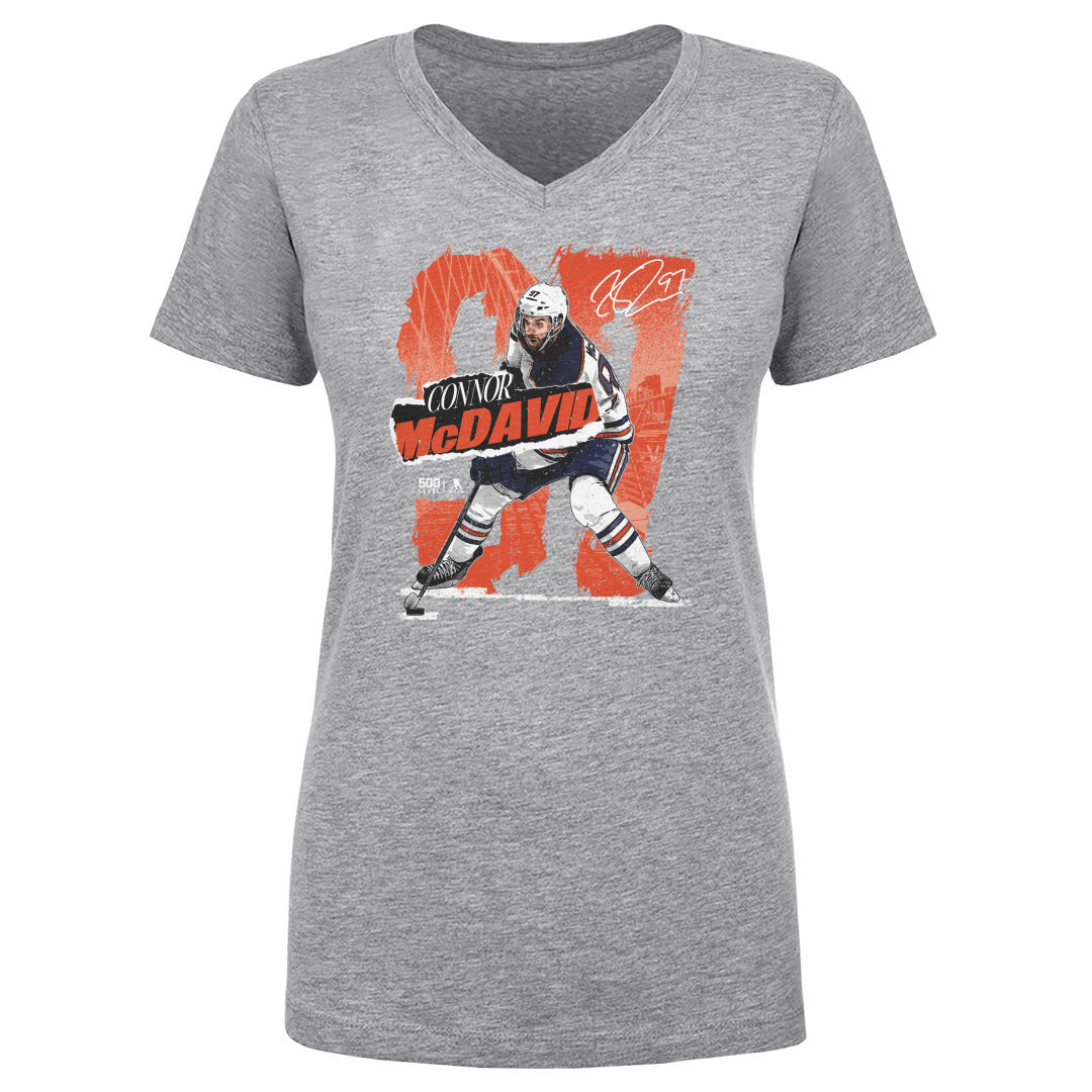 Connor McDavid Women's V-Neck T-Shirt | 500 LEVEL