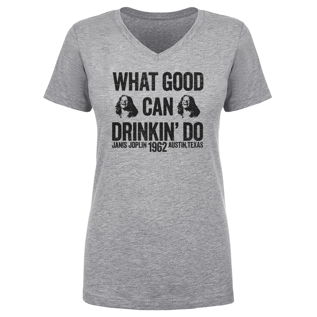 Janis Joplin Women's V-Neck T-Shirt | 500 LEVEL