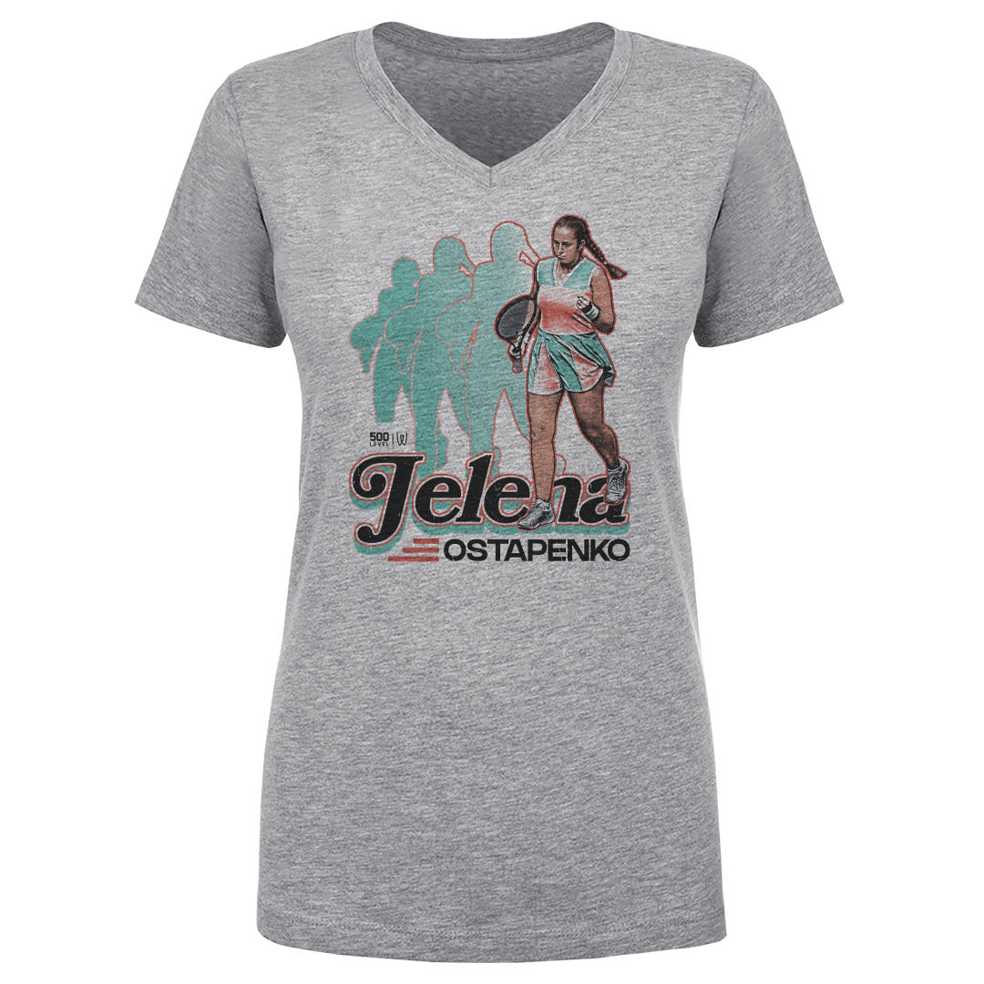 Jelena Ostapenko Women's V-Neck T-Shirt | 500 LEVEL
