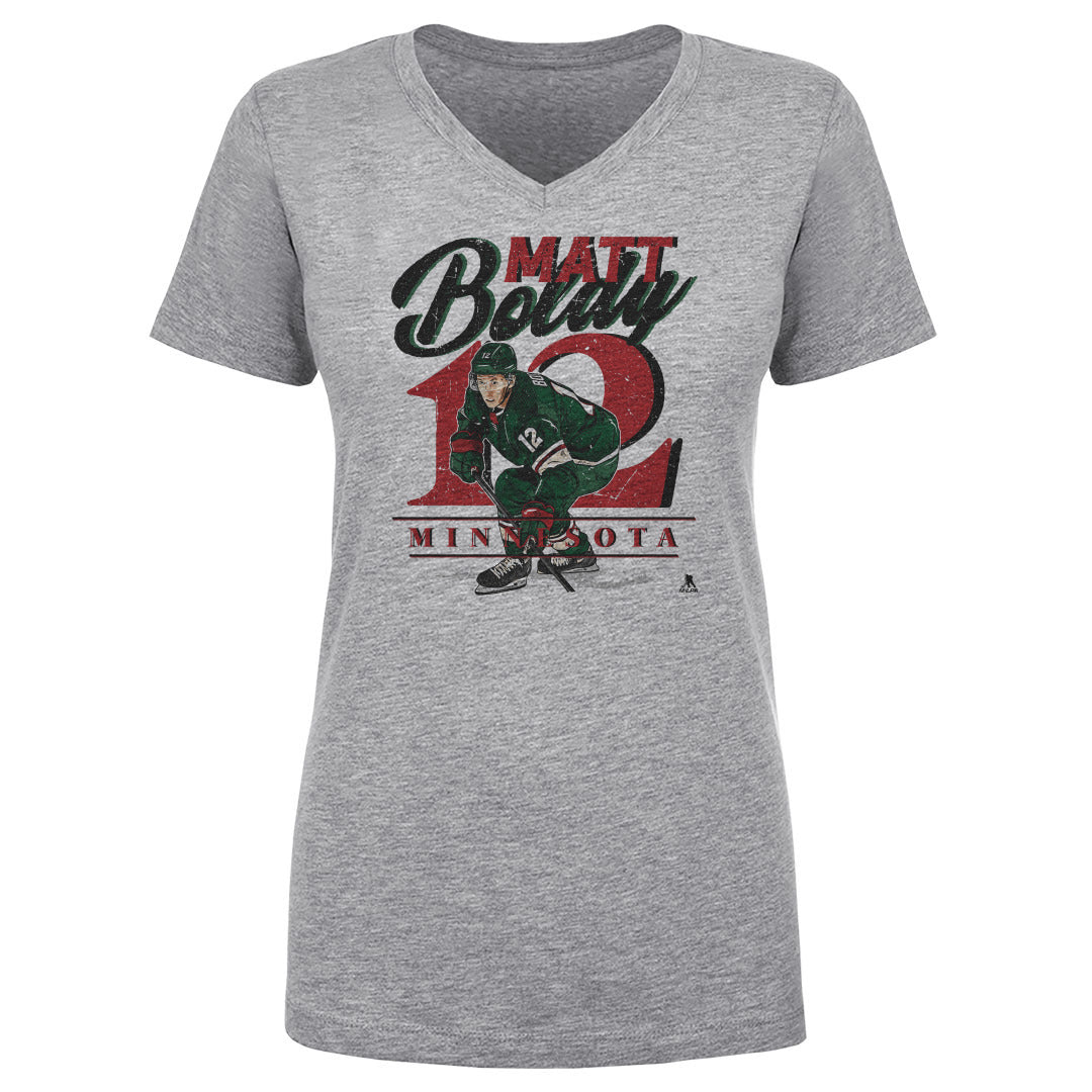 Matt Boldy Women's V-Neck T-Shirt | 500 LEVEL
