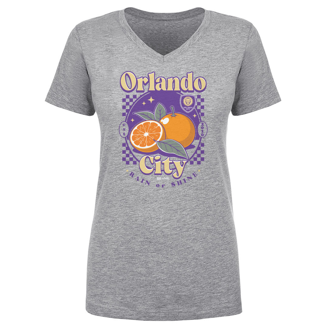 Orlando City Women's V-Neck T-Shirt | 500 LEVEL