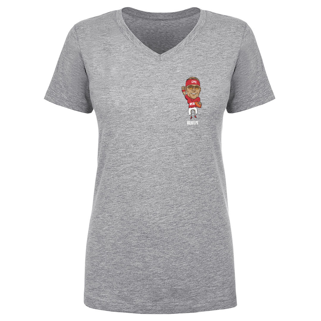 Christian McCaffrey Women's V-Neck T-Shirt | 500 LEVEL