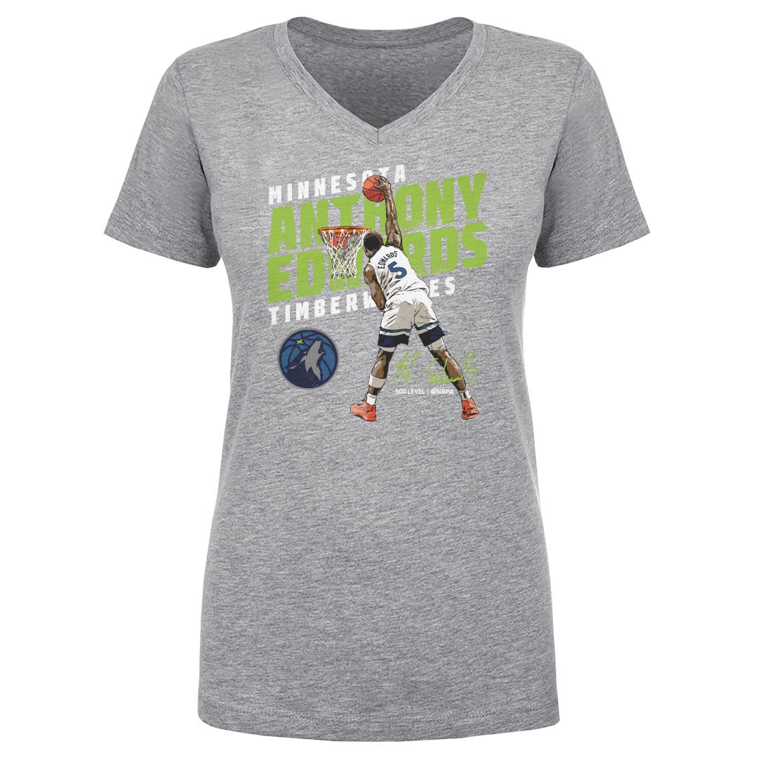 Anthony Edwards Women's V-Neck T-Shirt | 500 LEVEL