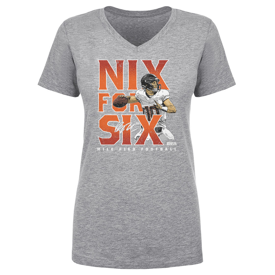 Bo Nix Women's V-Neck T-Shirt | 500 LEVEL