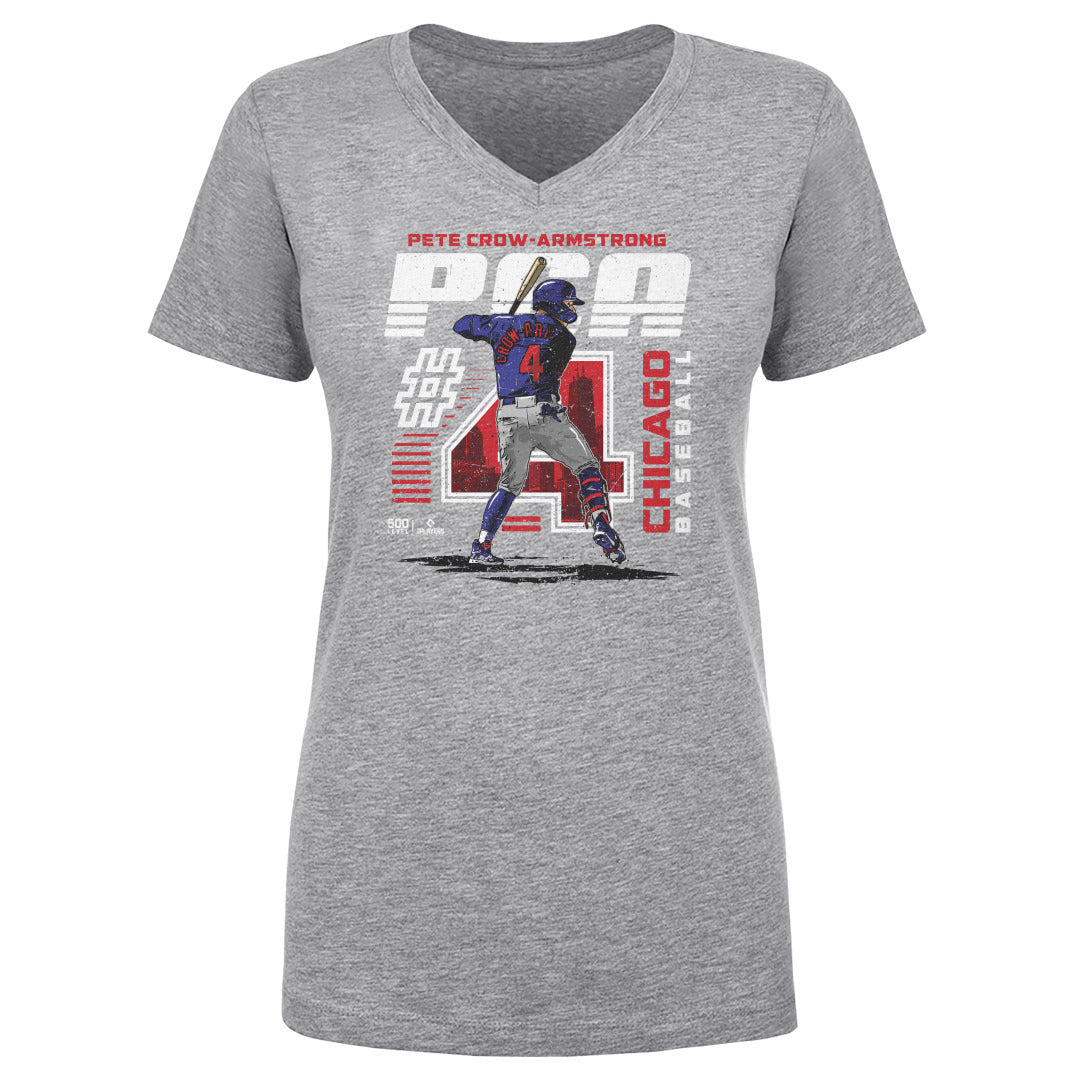 Pete Crow-Armstrong Women's V-Neck T-Shirt | 500 LEVEL