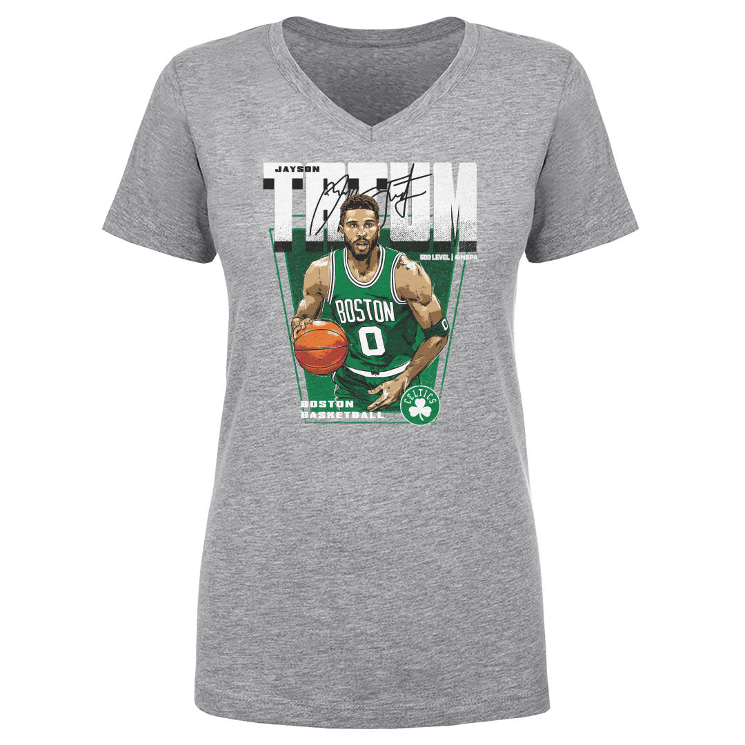 Jayson Tatum Women's V-Neck T-Shirt | 500 LEVEL