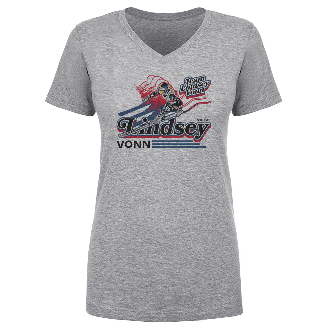 Lindsey Vonn Women's V-Neck T-Shirt | 500 LEVEL