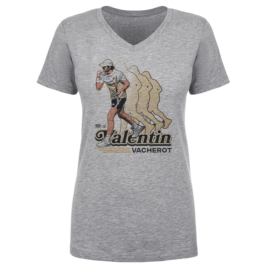 Valentin Vacherot Women's V-Neck T-Shirt | 500 LEVEL