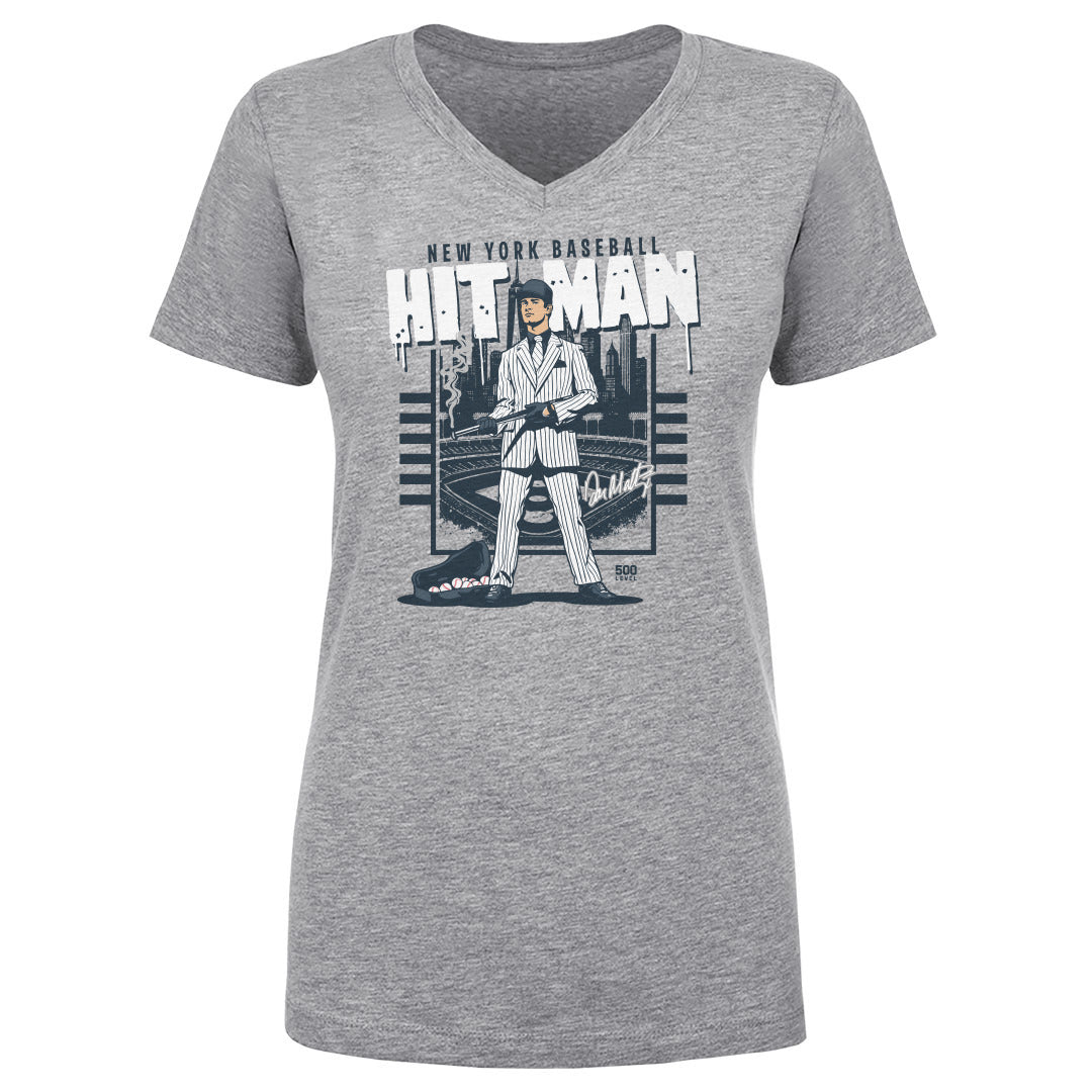 Don Mattingly Women's V-Neck T-Shirt | 500 LEVEL