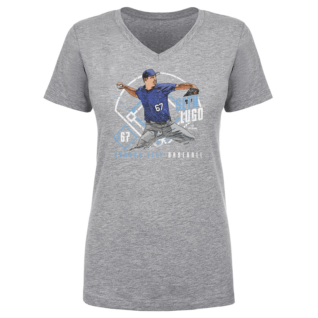 Seth Lugo Women's V-Neck T-Shirt | 500 LEVEL