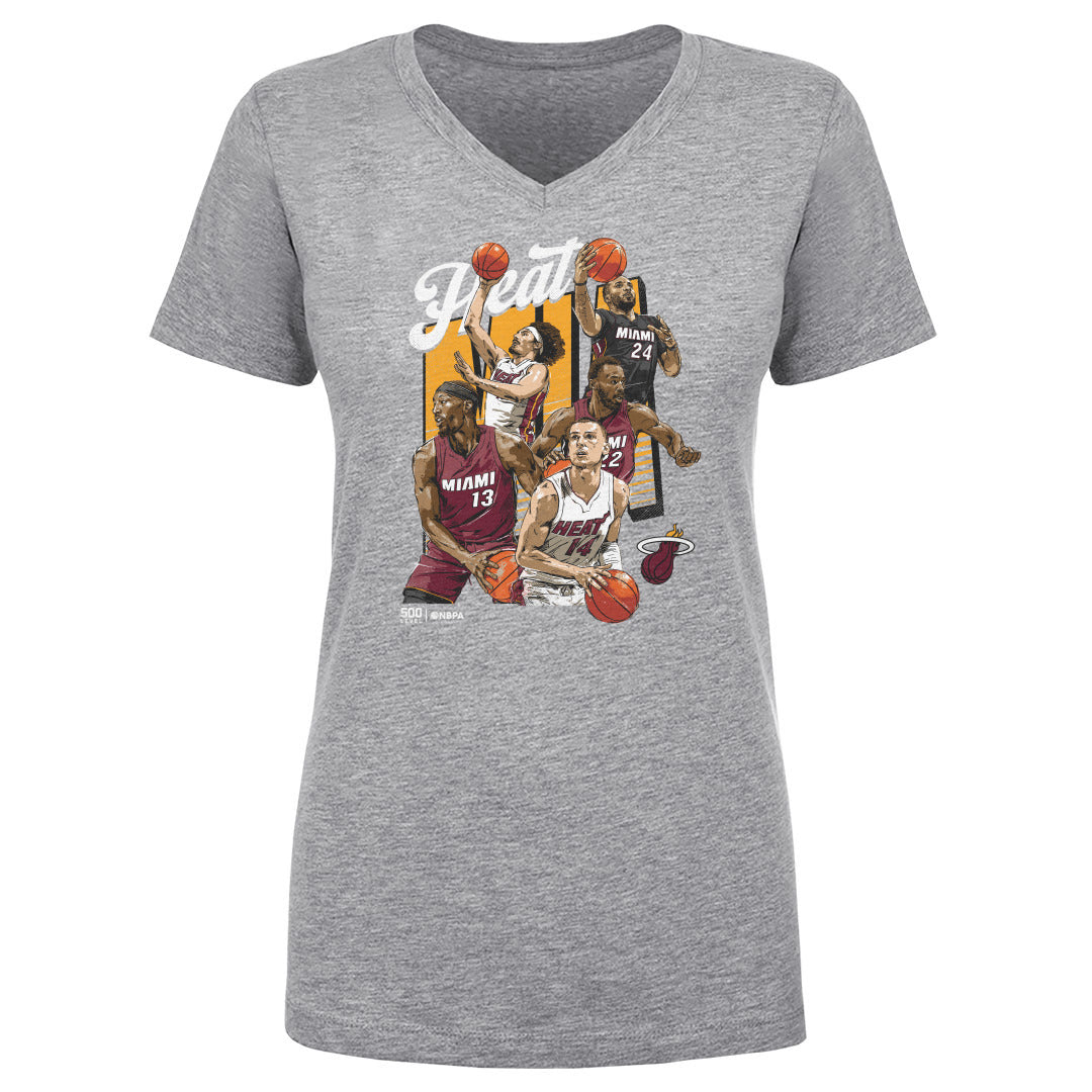 Miami Heat Women's V-Neck T-Shirt | 500 LEVEL