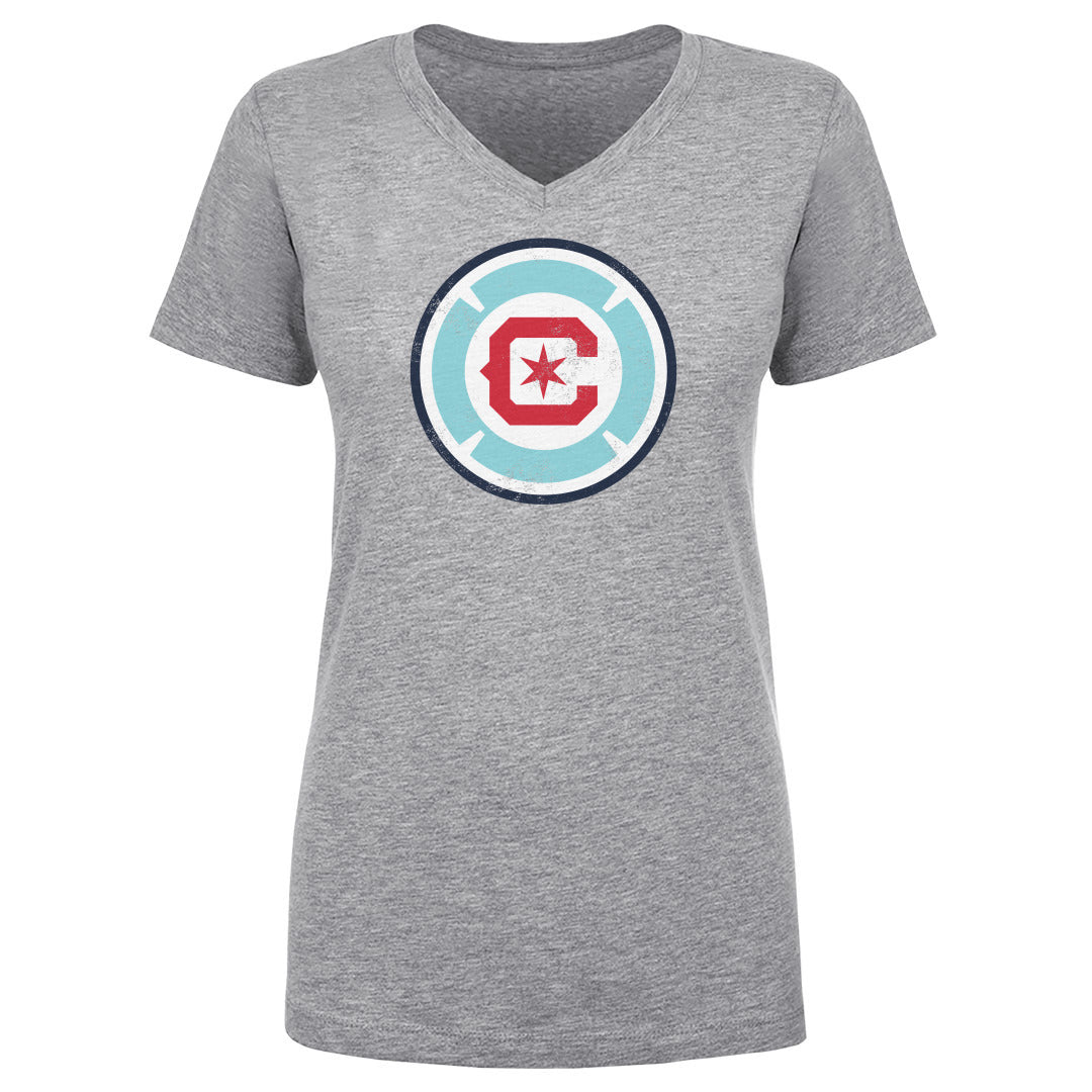 Chicago Fire FC Women's V-Neck T-Shirt | 500 LEVEL