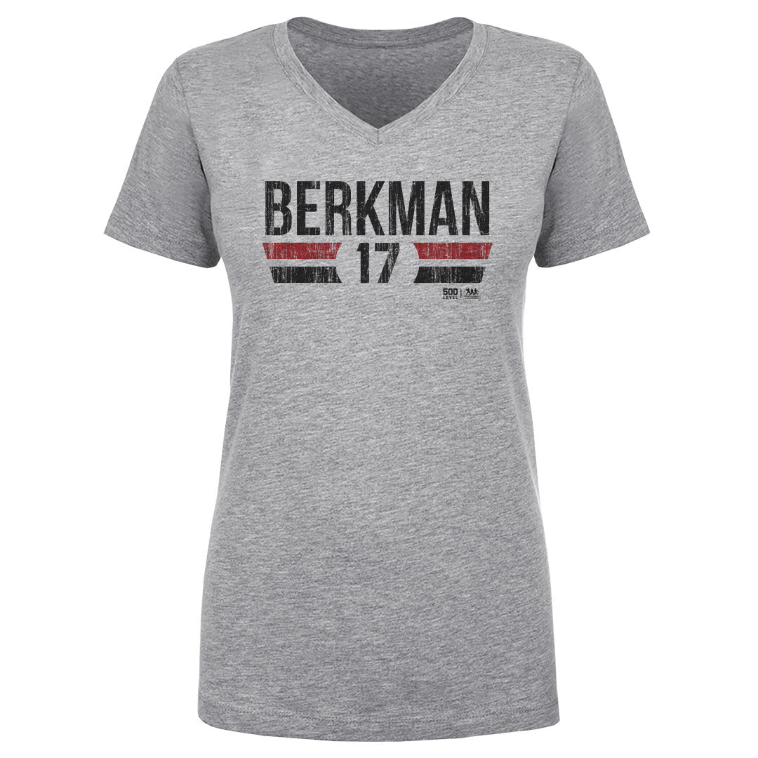 Lance Berkman Women's V-Neck T-Shirt | 500 LEVEL