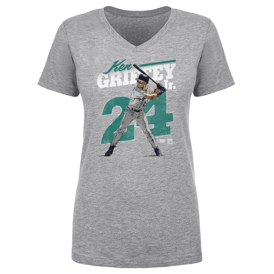 Ken Griffey Jr. Women's V-Neck T-Shirt | 500 LEVEL
