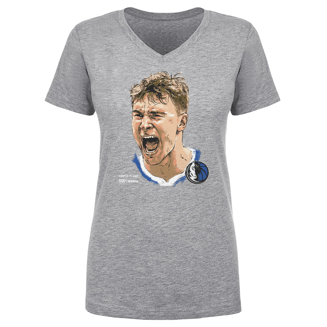 Cooper Flagg Women's V-Neck T-Shirt | 500 LEVEL