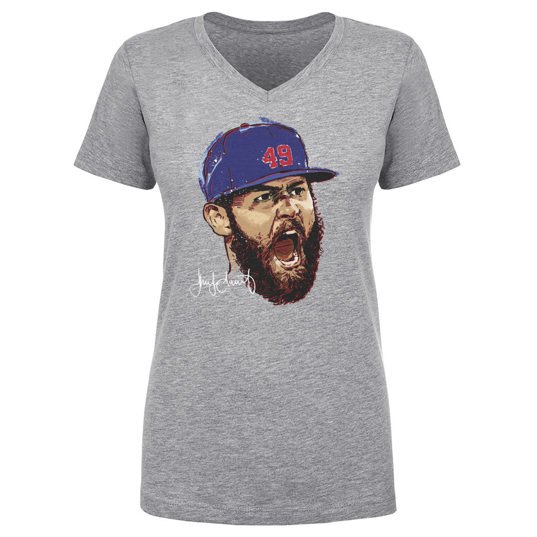 Jake Arrieta Women's V-Neck T-Shirt | 500 LEVEL