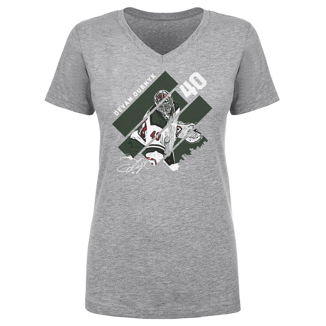 Devan Dubnyk Women's V-Neck T-Shirt | 500 LEVEL