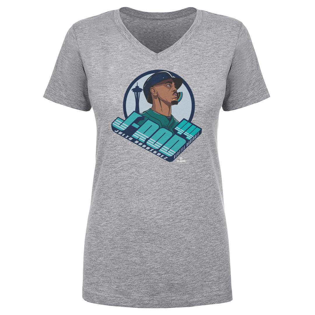 Julio Rodriguez Women's V-Neck T-Shirt | 500 LEVEL