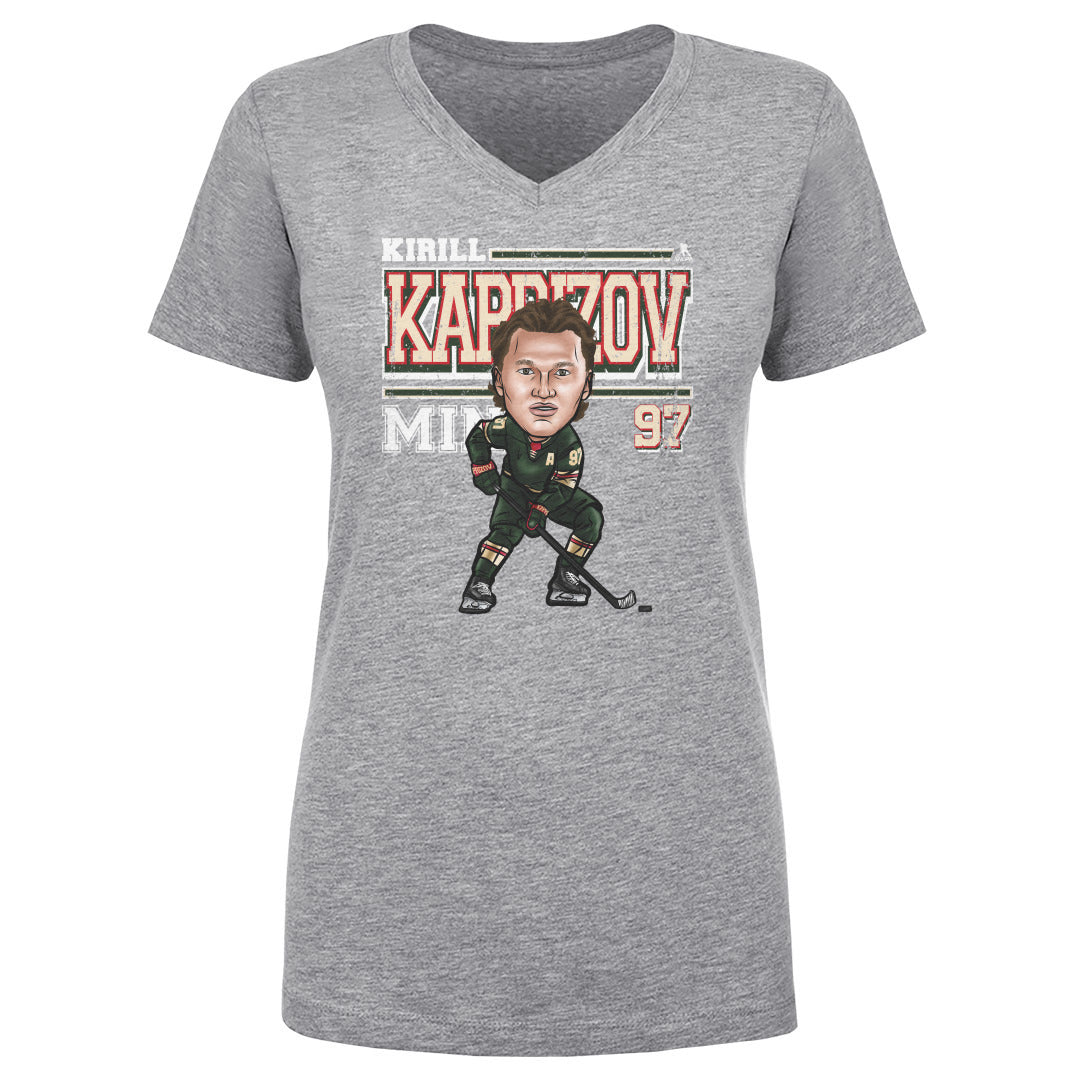 Kirill Kaprizov Women's V-Neck T-Shirt | 500 LEVEL